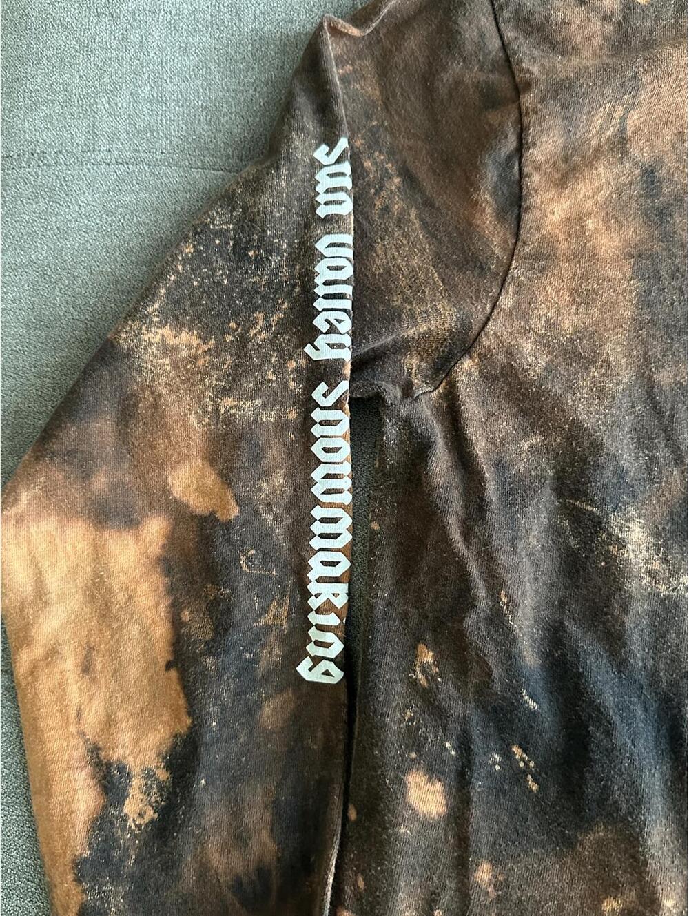 SOLD Vintage Upcycled Sun Valley Idaho Snowmaking Long Sleeve T-Shirt - Picture 4 of 6
